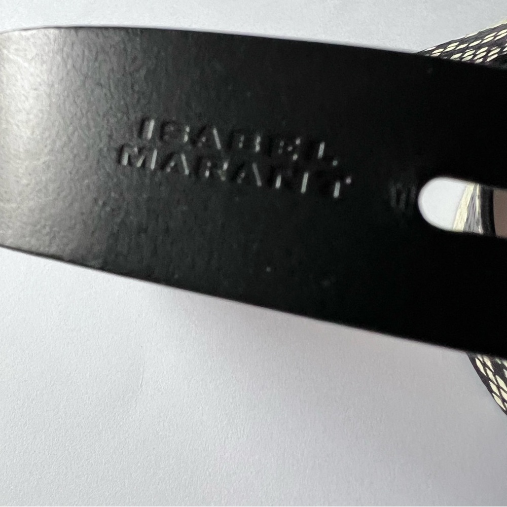 ISABEL MARANT LECCE PYTHON PRINT LEATHER BELT SIZE LARGE NWOT - Picture 7 of 10